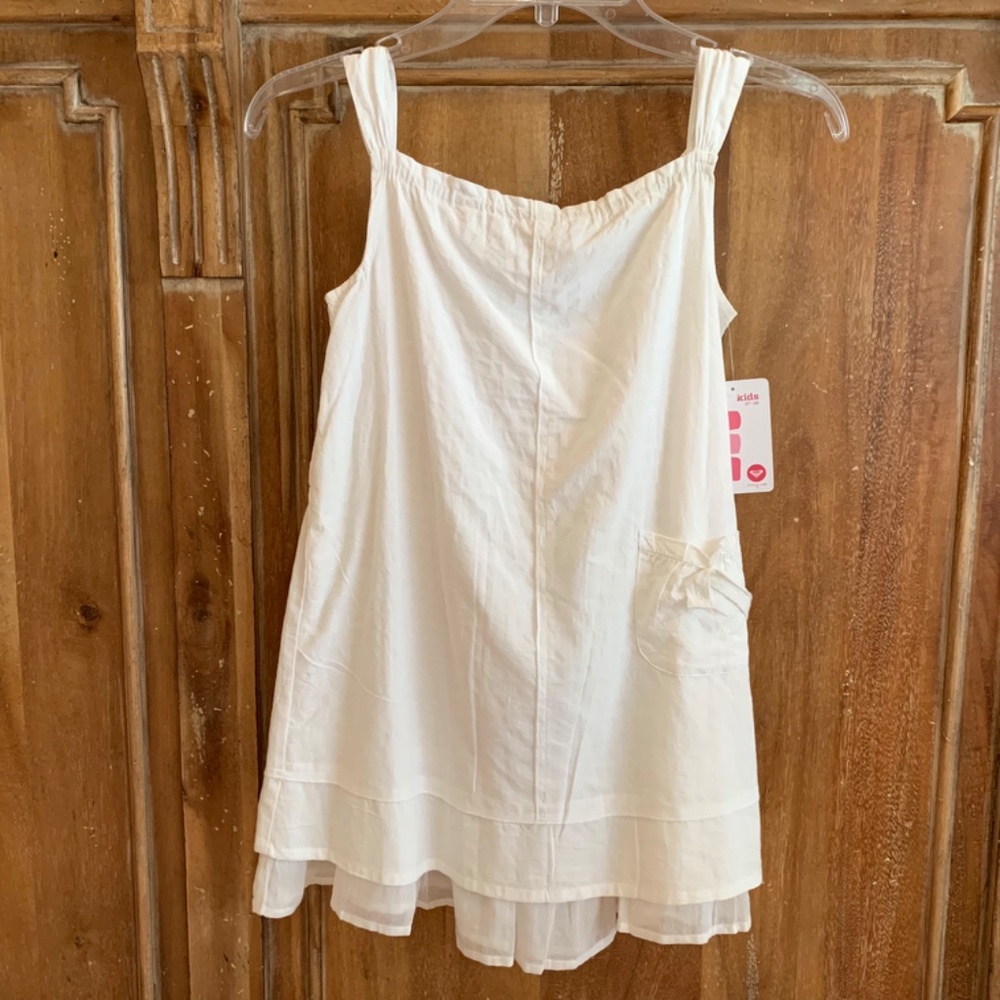 ROXY Girl Teenie Wahine White Dress Size Girls Size 6 Y